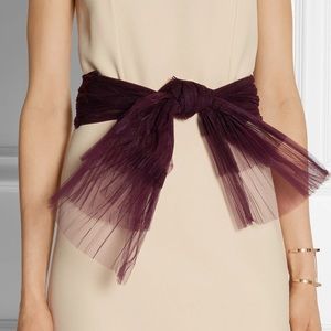 Burberry dragonfly pleated tulle belt - large